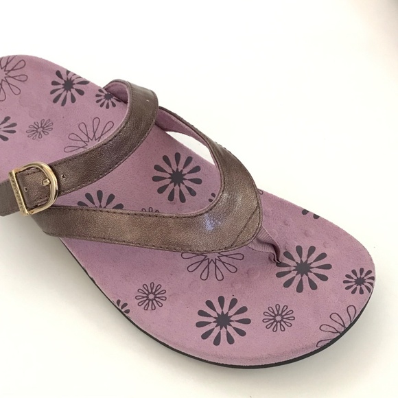 VIONIC Rosemary Orthotic Sandals Purple and Metallic Bronze Women’s Size 7 - Picture 7 of 16